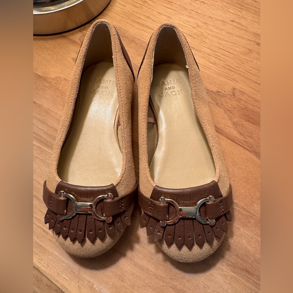 EUC Janie and Jack Bridle Girl’s  Bit Flats Dress Shoes - Picture 3 of 10